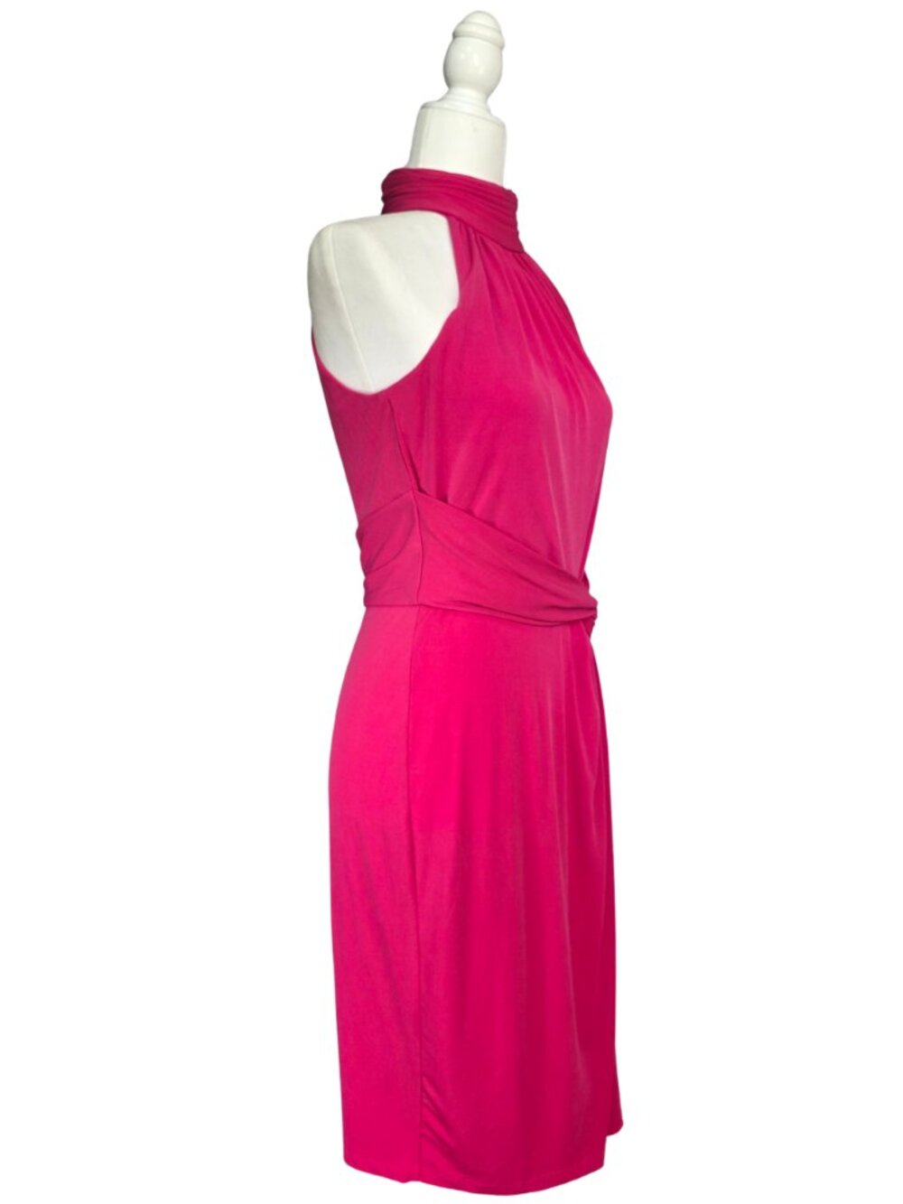 The Limited faux wrap rose red dress Size S